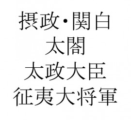 摂政 関白 太閤 太政大臣 征夷大将軍の違いをわかりやすく解説 歴史をわかりやすく解説 ヒストリーランド